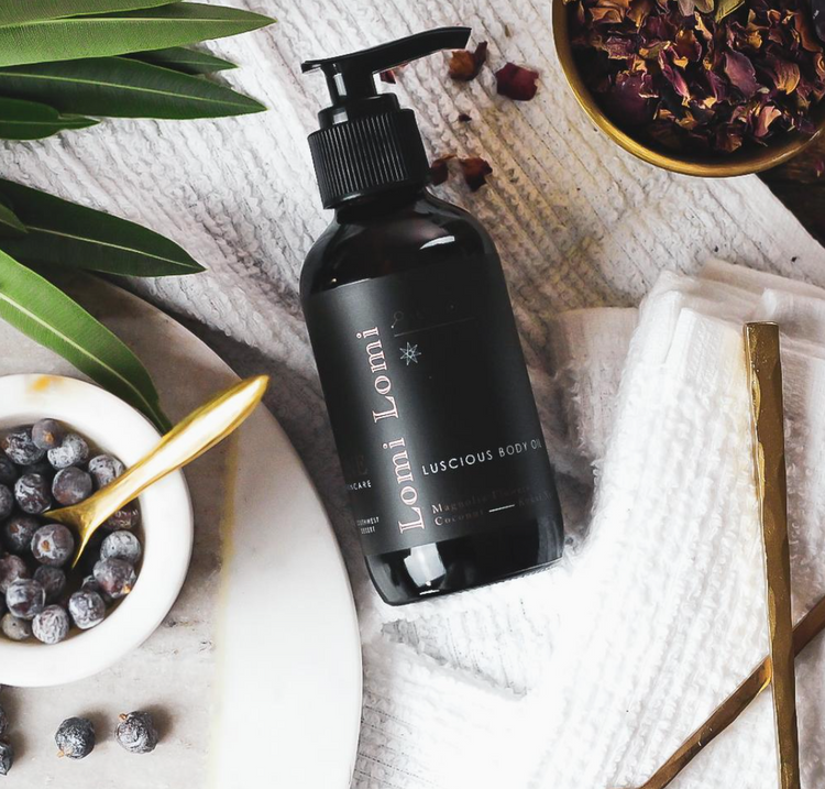 Body oils, natural deodorants, body scrubs