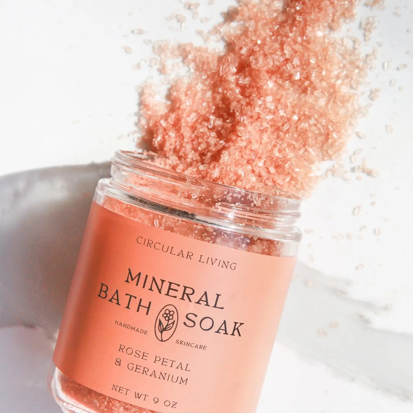 Mineral Bath Soak- Magnesium, Rose Petal & Geranium