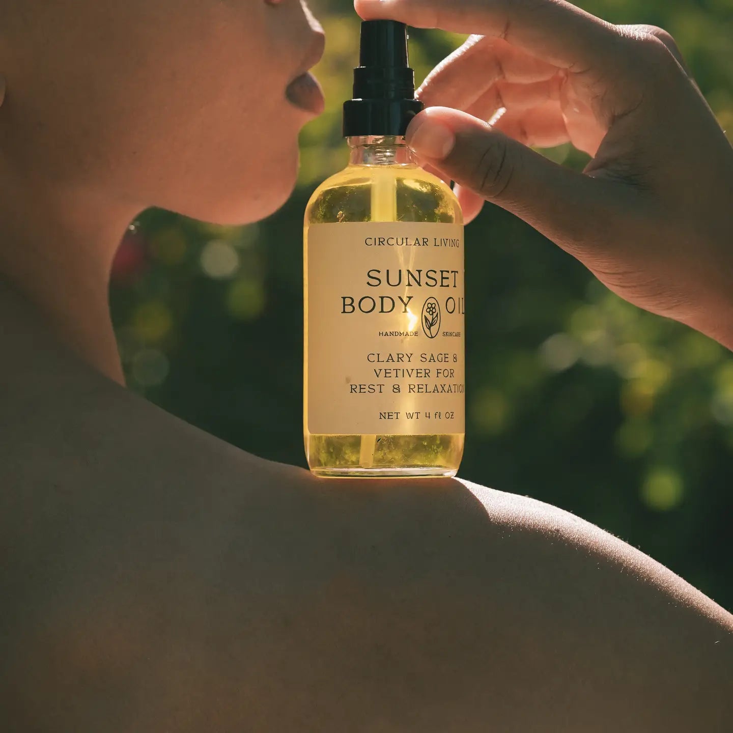 Sunset Body Oil, Clary Sage & Vetiver
