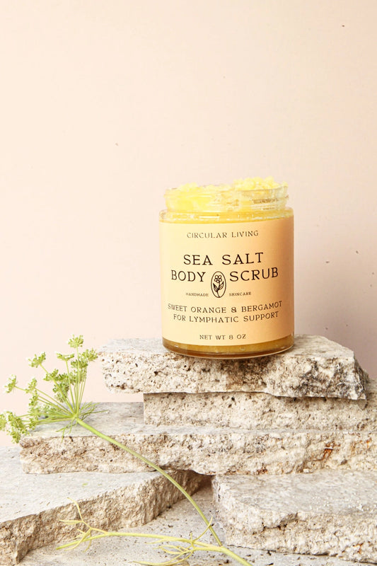 Sea Salt Body Scrub, Sweet Orange & Bergamot