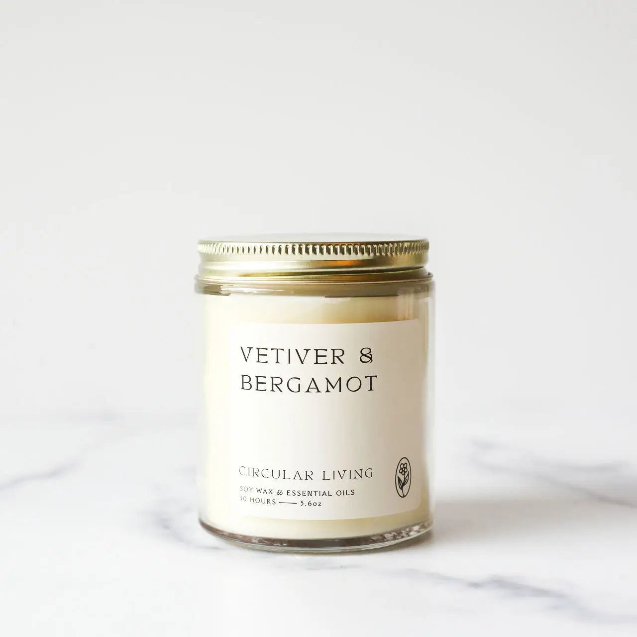 Soy Wax Candle, Vetiver & Bergamot